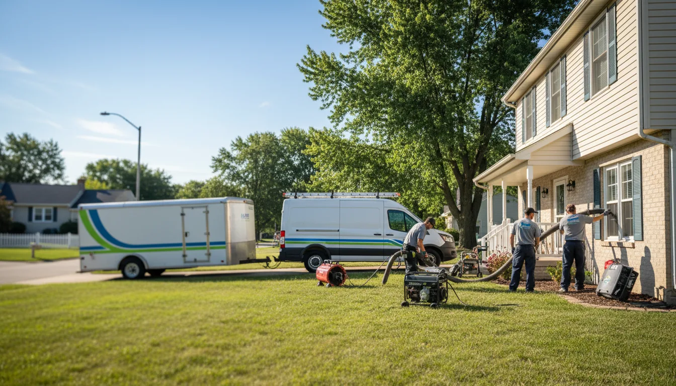 Flooded Basement Restoration And Cleanup With Repair in Streamwood, IL near me